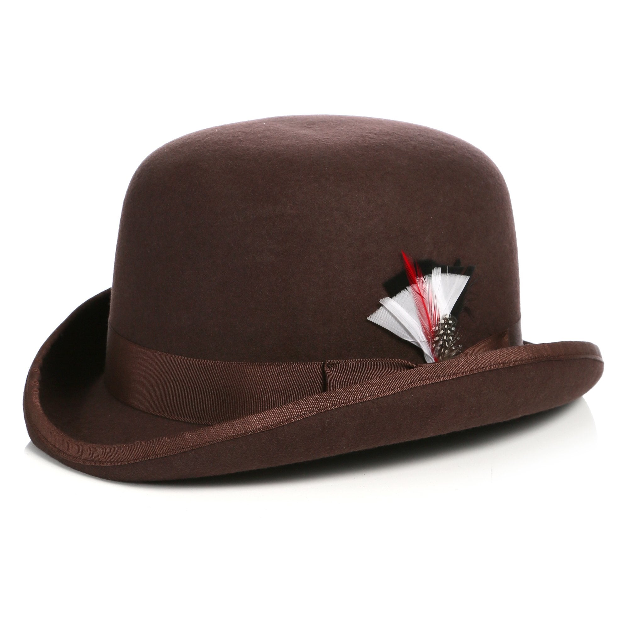 Classy Chocolate Brown Derby Bowler Hat | Charlie Chaplin  display picture 3