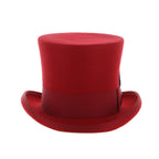 Red Wool Felt Top Hat for Men & Women | Ferrecci