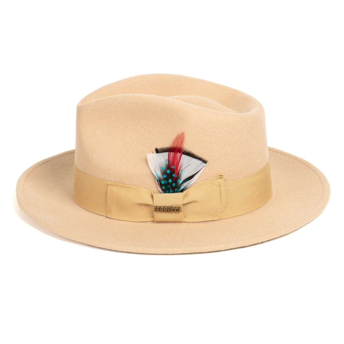 Tan Crushable Wool Felt Fedora Hat for Men – 100% Australian Wool