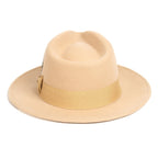Tan Crushable Wool Felt Fedora Hat for Men – 100% Australian Wool