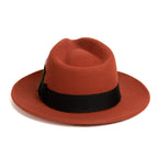 Rust Crushable Wool Felt Fedora Hat for Men – 100% Australian Wool