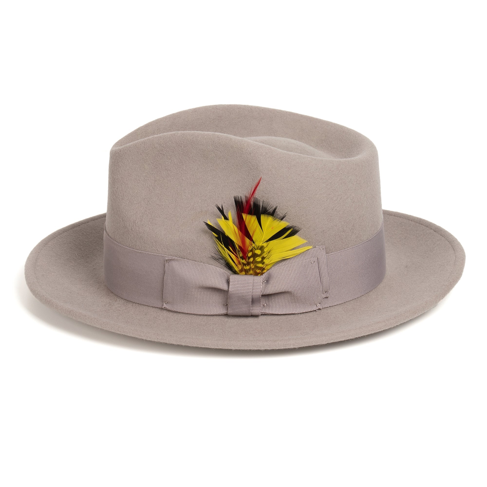 Crushable Light Grey 100% Australian Wool Fedora Hat