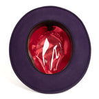 Purple Crushable Wool Felt Fedora Hat for Men – 100% Australian Wool