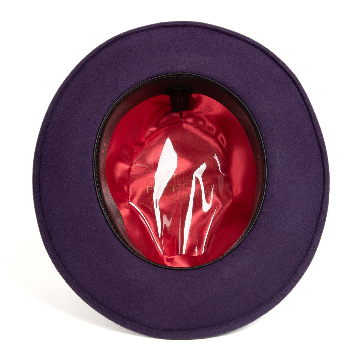 Purple Crushable Wool Felt Fedora Hat for Men – 100% Australian Wool