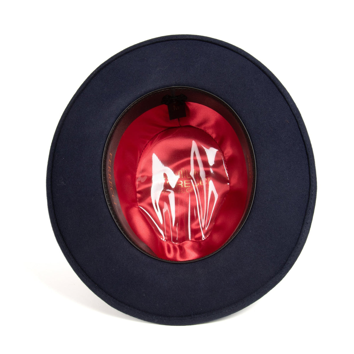 Navy Blue Crushable Wool Felt Fedora Hat for Men – 100% Australian Wool