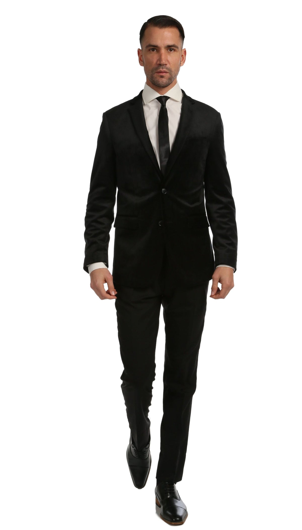 Ferrecci Men's Black MARQUEE Velvet Blazer