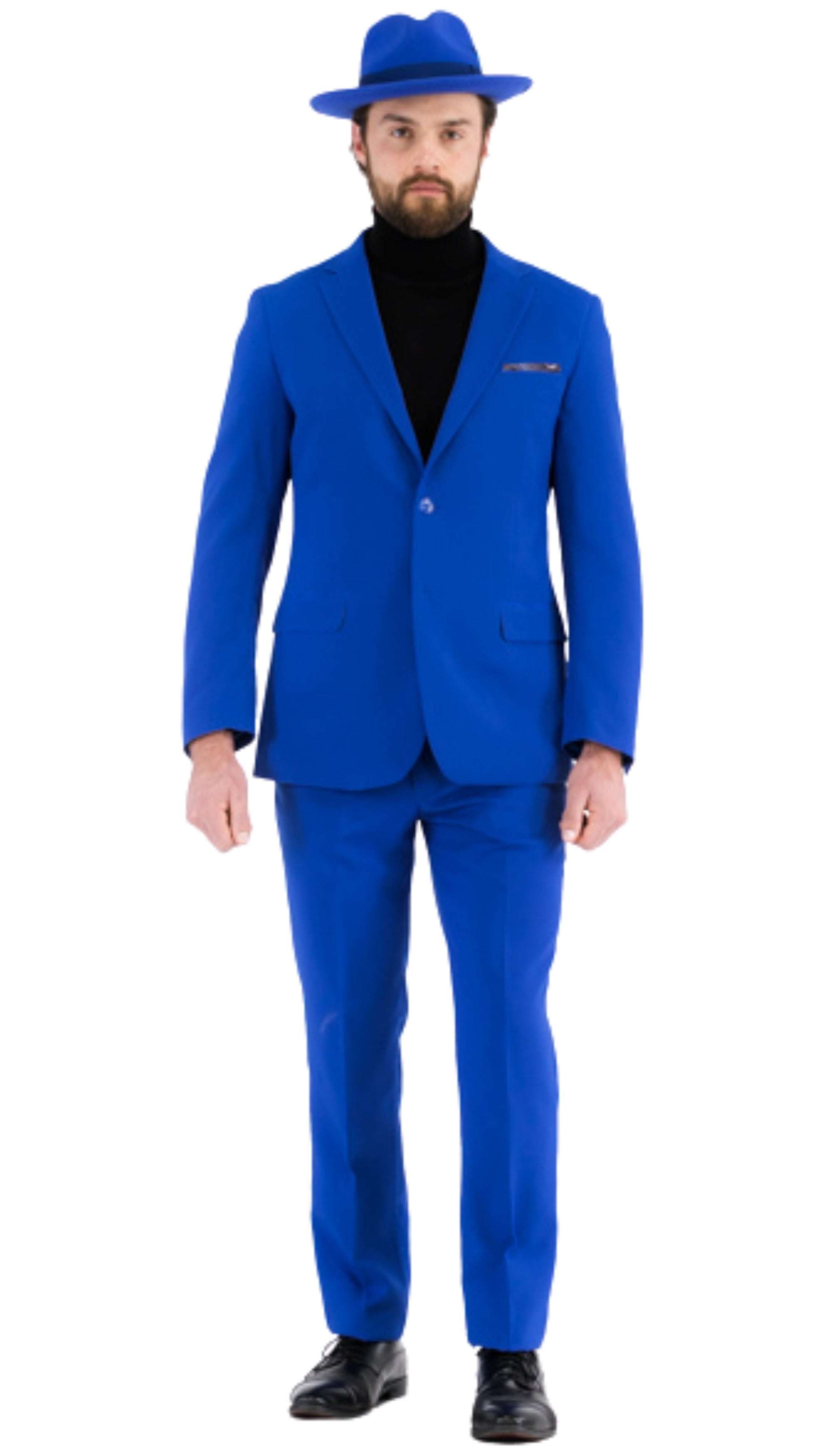 Ferrecci - MM101 Men's Royal Blue Slim Fit 2 Piece Suit Set