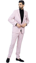 MM101 Men's Pale Mauve Slim Fit 2 Piece Suit Set