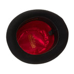Ferrecci Premium Wool Black and White Derby Bowler Hat