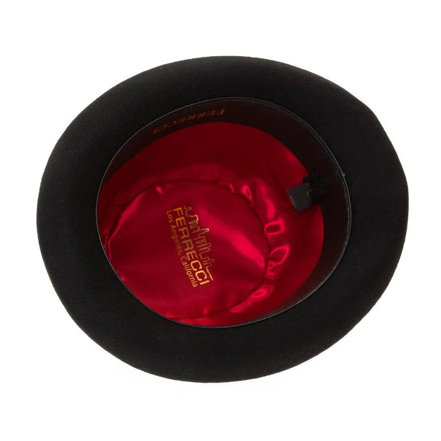 Premium Wool Black and White Derby Bowler Hat