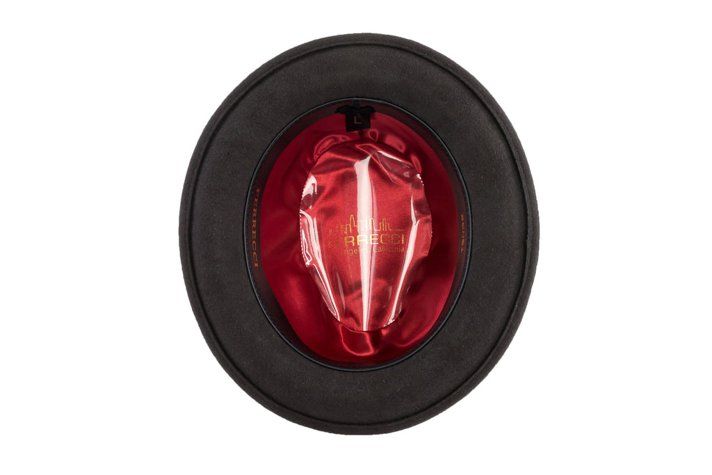 Ferrecci Brooks Trilby Soft 100% Australian Wool Felt Body with Removable Feather brown hat Great for Travel