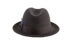 Ferrecci Brooks Trilby Soft 100% Australian Wool Felt Body with Removable Feather brown hat Great for Travel
