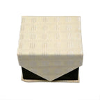 Men's Light Tan Geometric Pattern Design 4-pc Necktie Box Set