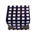 Men's Purple Boxy Geometric Pattern Design 4-pc Necktie Box Set