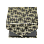 Men's Blue-Gold Layered Geometric Design 4-pc Necktie Box Set