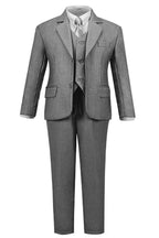 Ferrecci Boys Light Grey 5-Piece Suit Set – Formal Kids Suit (JAX JR)