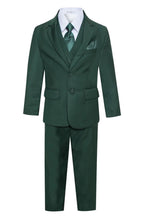 Ferrecci Boys Hunter Green 5-Piece Suit Set – Formal Kids Suit (JAX JR)