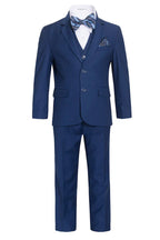 Ferrecci Boys Indigo Blue 5-Piece Suit Set – Formal Kids Suit (JAX JR)