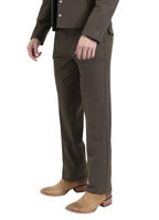 Men's Western Suit 2-Piece Set – Brown | Western Yoke | Ferrecci