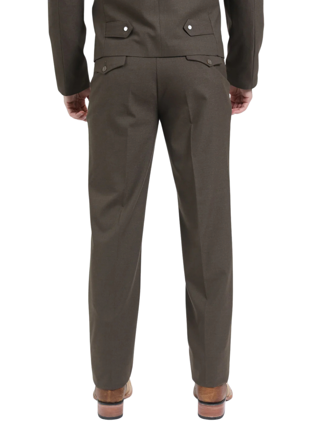 Men's Western Suit 2-Piece Set – Brown | Western Yoke | Ferrecci