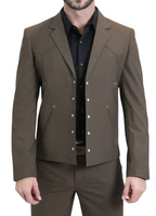 Men's Western Suit 2-Piece Set – Brown | Western Yoke | Ferrecci
