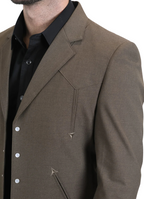 Men's Brown Western 2 Piece Suit Set