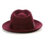 Crushable Fedora Hat in Burgundy