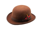 Premium Wool Derby Hat - Brown