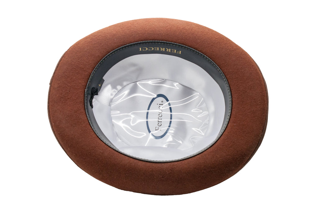 Premium Wool Derby Hat - Brown