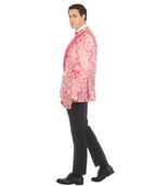 Men's Drake Fuchsia Peak Lapel Tuxedo 1 Button 2 Vent Slim Fit Blazer