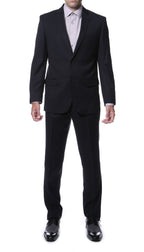 Ernesto Black Pinstripe Slim Fit 2pc Suit