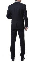 Ernesto Black Pinstripe Slim Fit 2pc Suit