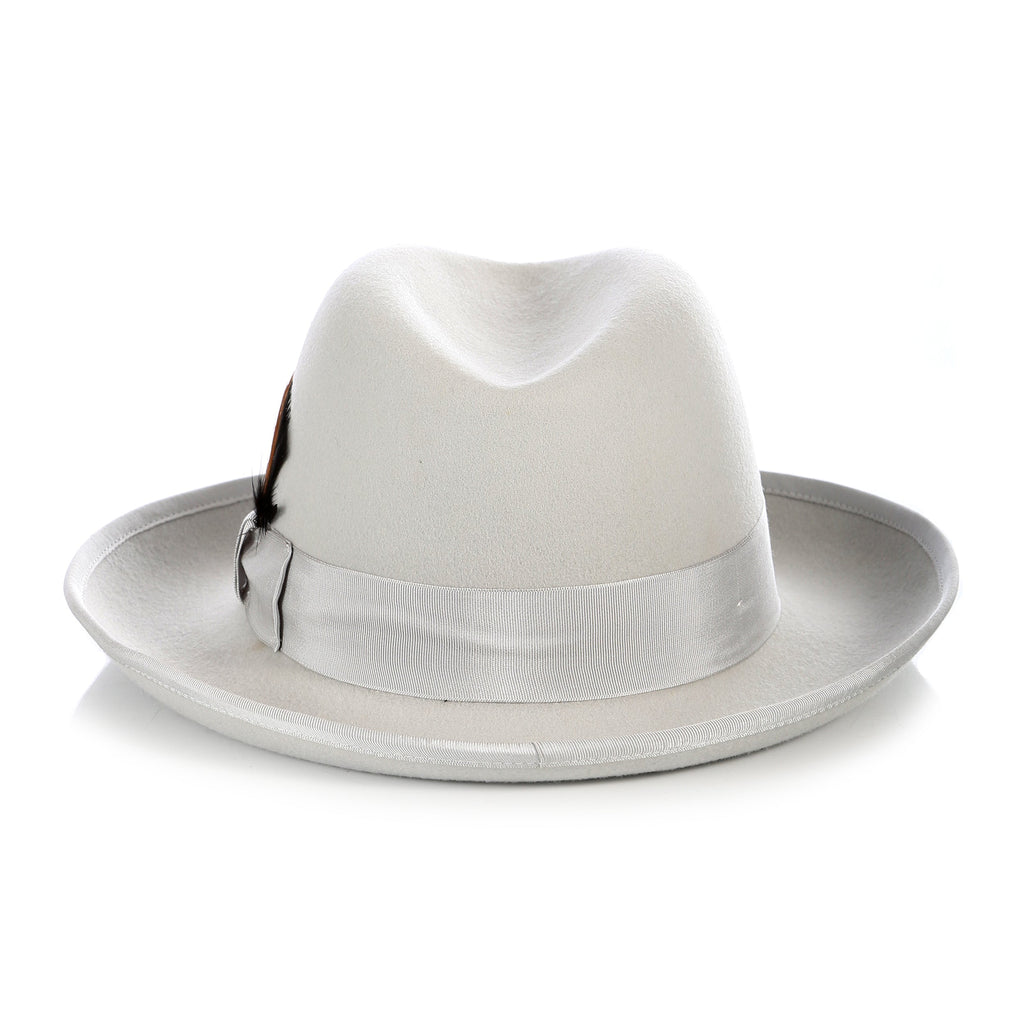 Premium Light Grey Godfather Hat - FHYINC best men's suits, tuxedos, formal men's wear wholesale