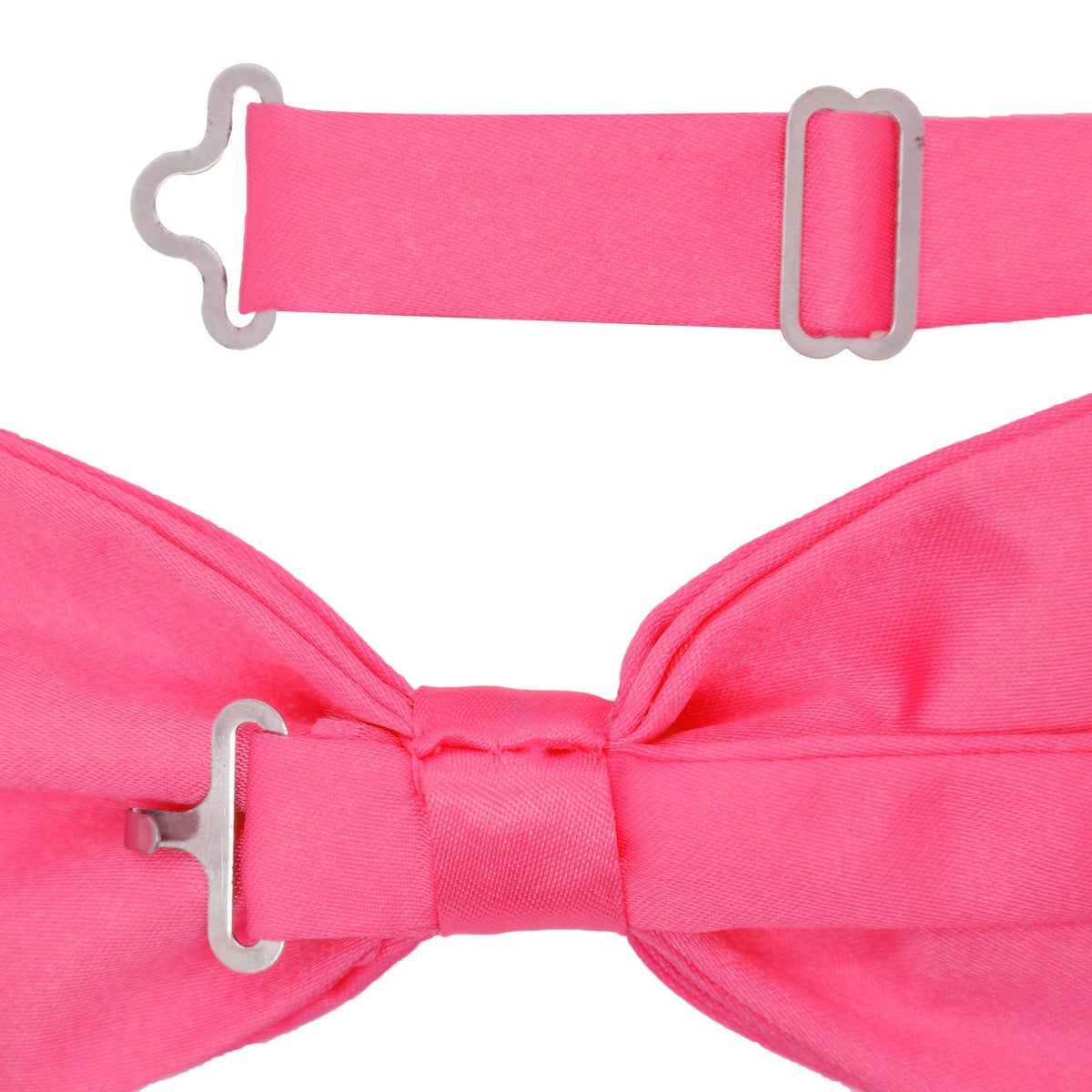 Gia Fuchsia Satine Adjustable Bowtie