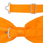 Gia Orange Satine Adjustable Bowtie