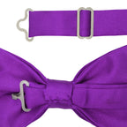 Gia Royal Purple Satine Adjustable Bowtie