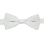 Gia White Satine Adjustable Bowtie