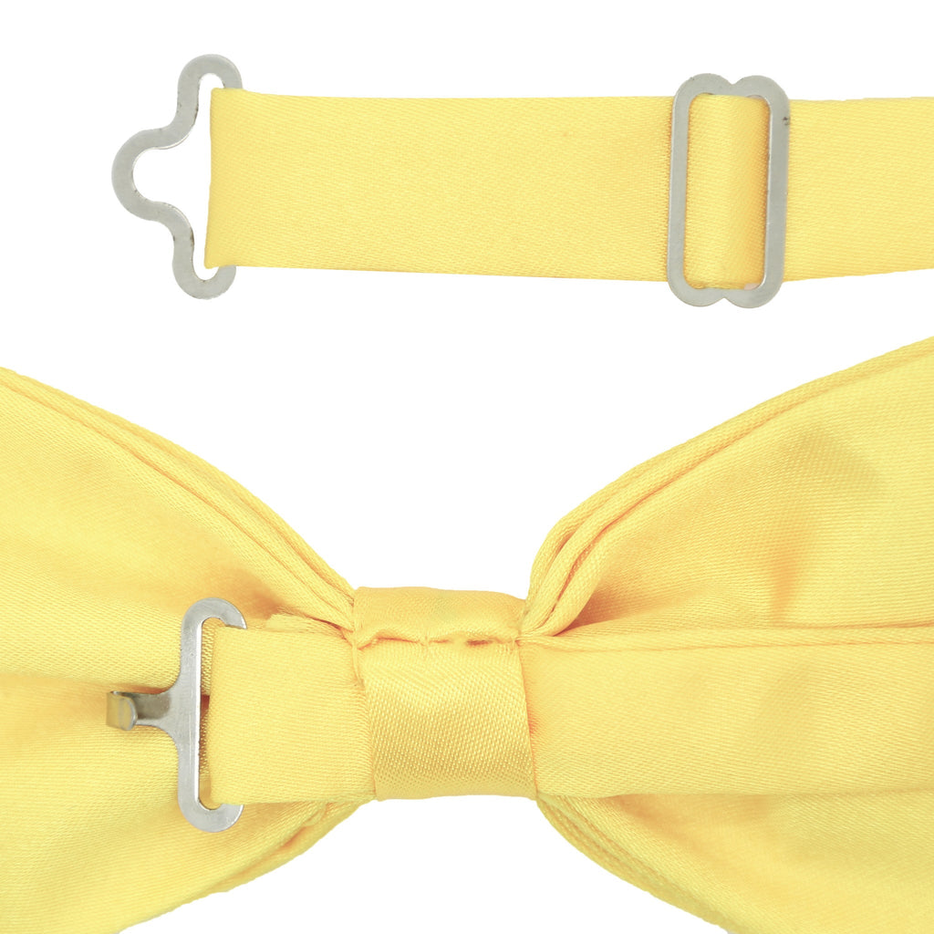 Gia Yellow Satine Adjustable Bowtie