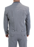Men's Western Suit 2-Piece Set – Grey | Western Yoke | Ferrecci