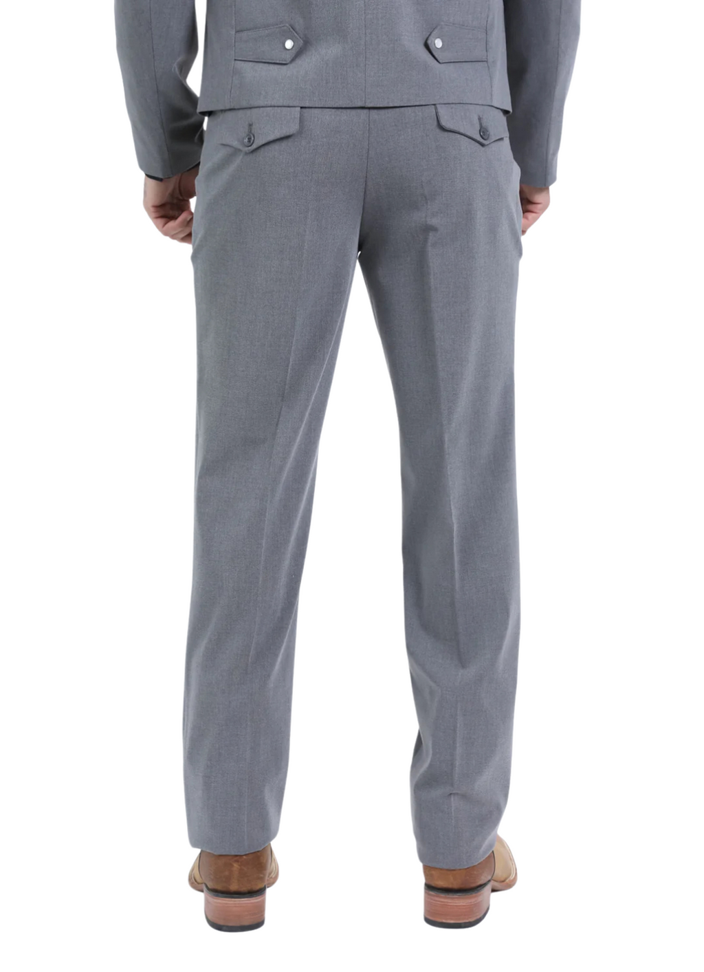 Men's Western Suit 2-Piece Set – Grey | Western Yoke | Ferrecci