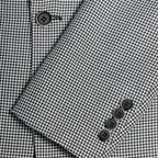 Stanford Men's Black & White Houndstooth Suit — Slim Fit 2 Piece Peak Lapel