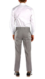 Light Grey Slim Fit Suit - 3PC - JAX