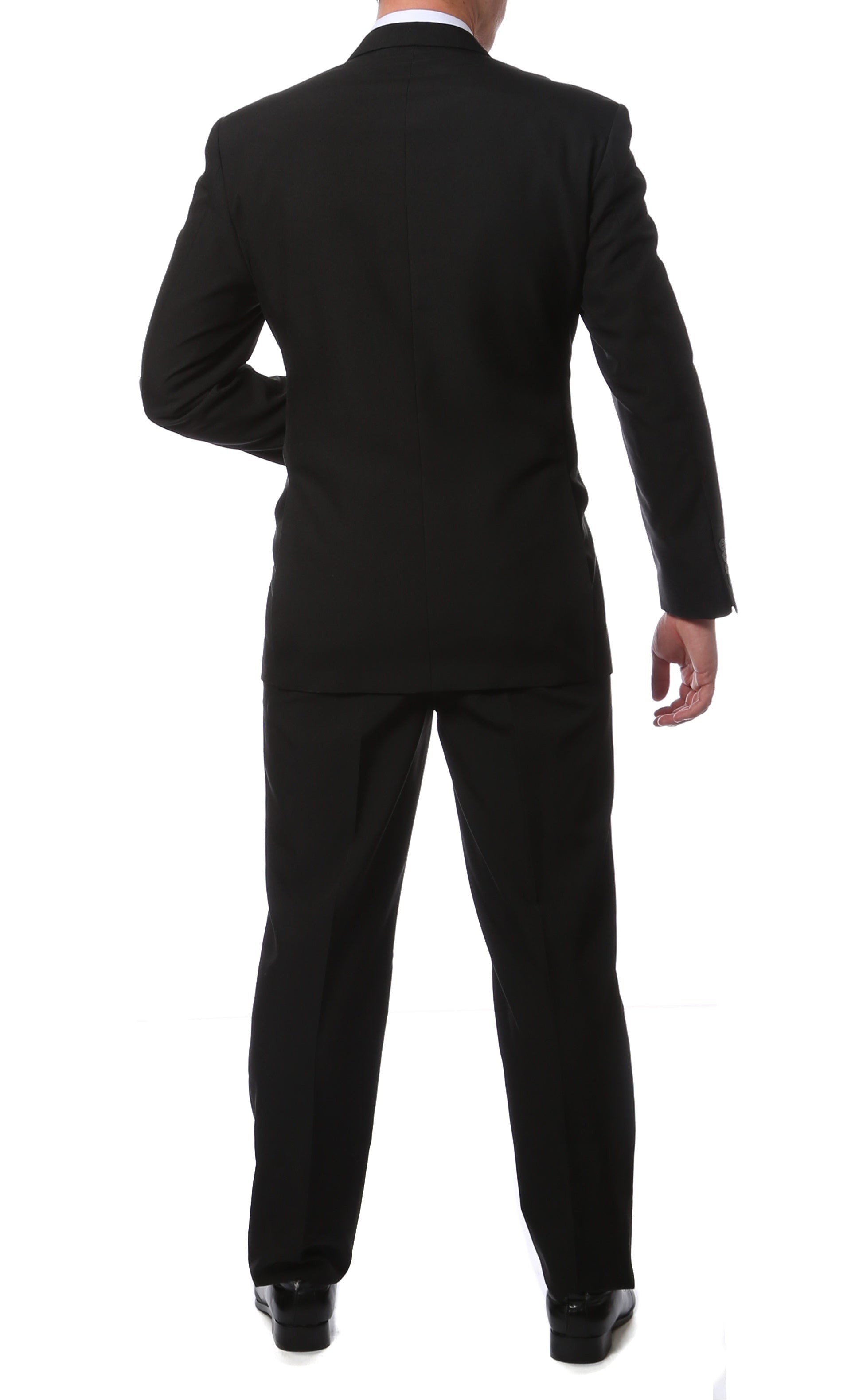 Ferrecci - MM101 Men's Black Regular Fit 2 Piece Suit Set