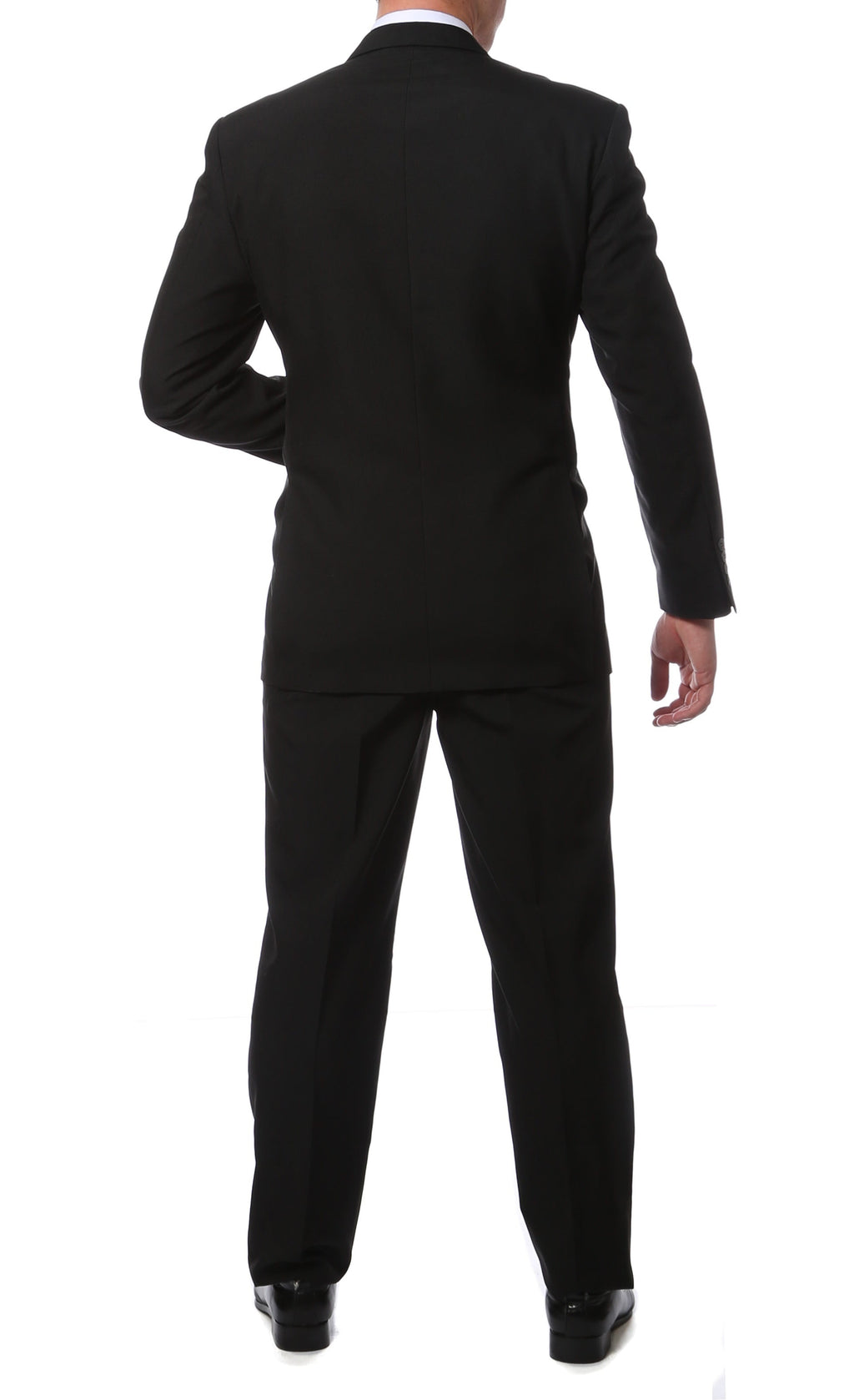 PL1969 Men's Black Big & Tall 2-Piece Suit