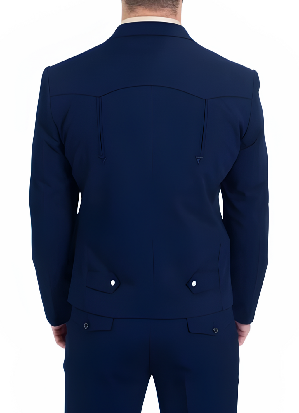 Men's Western Suit 2-Piece Set – Navy | Western Yoke | Ferrecci
