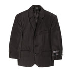 Ferrecci Boys Black Sharkskin 3-Piece Vested Suit – Formal Kids Suit