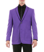 Mens Porter Purple Slim Fit Blazer