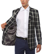 The Preston Plaid Check Slim Fit Mens Blazer