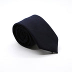 Slim Navy Blue and Burgundy Plaid Neckties & Handkerchief