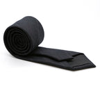 Slim Charcoal With Hint Of Red & Beige Plaid Neckties & Handkerchief